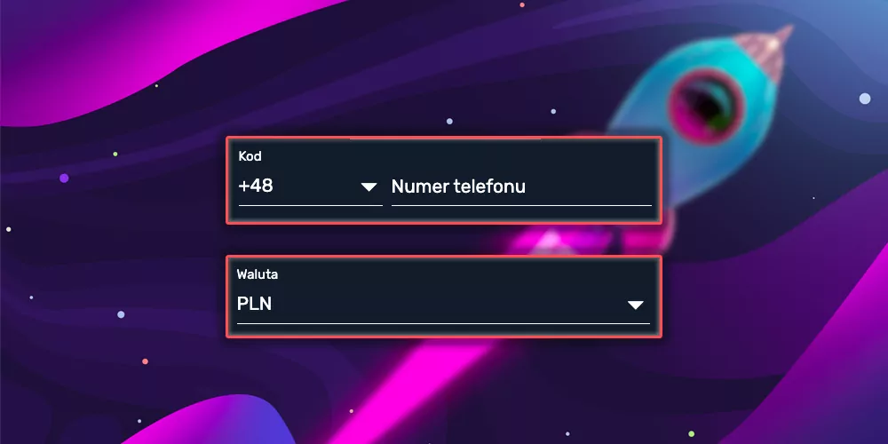 Wprowadzenie numeru telefonu, adresu e-mail i waluty