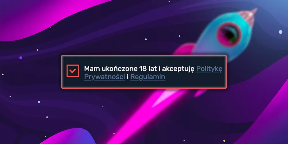 Potwierdzenie wieku i akceptacja warunków użytkowania